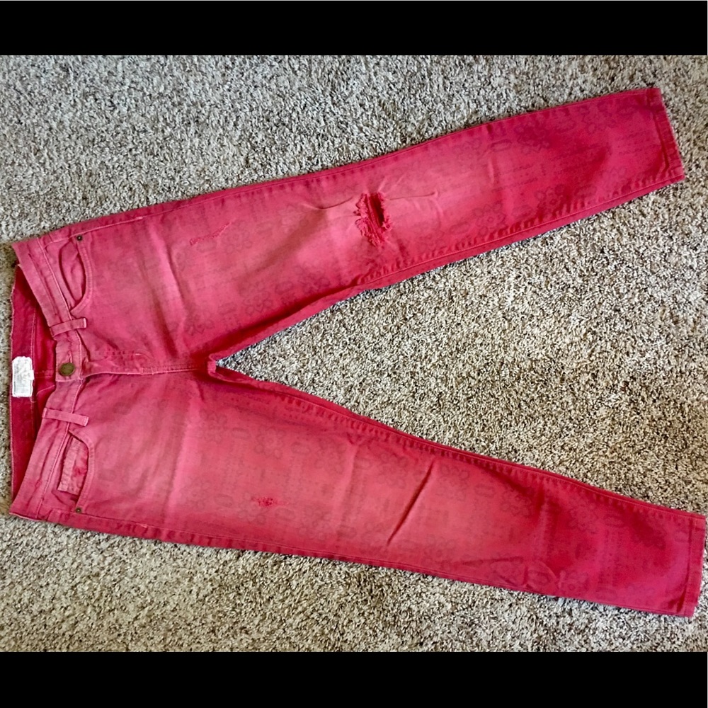 Current/Elliot Bandana print Stiletto jean size 28